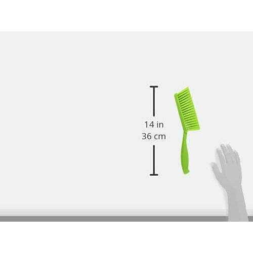 Vikan Soft Dusting Brush - Ergonomic Handle, Ideal for Fine Particles | Lime, Polypropylene 7