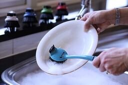 Greener Cleaner Long-Arm Dish Brush - Tackles Caked-On Food | Dishwasher Safe | Eco-Friendly 3