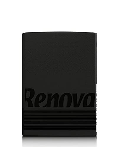 Renova Black Pocket Tissues - 3-Ply Soft & Absorbent | 6 Packs of 7 Tissues