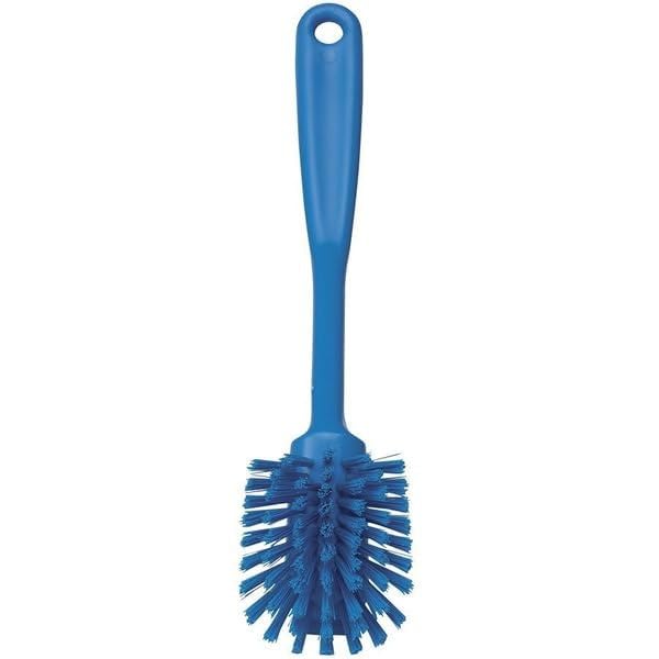 Vikan Dish Brush with Scraping Edge - Medium Size, Blue, 280mm Length 5