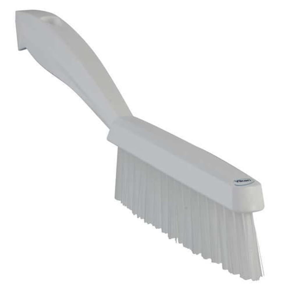 Vikan Slim Hand Brush - Stiff Bristles for Tight Spaces | Polypropylene | White