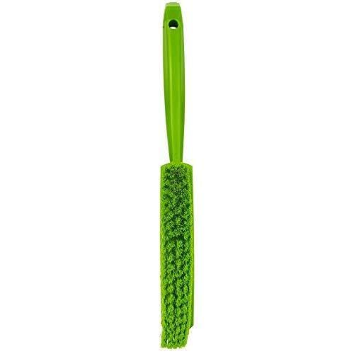 Vikan Soft Dusting Brush - Ergonomic Handle, Ideal for Fine Particles | Lime, Polypropylene 8