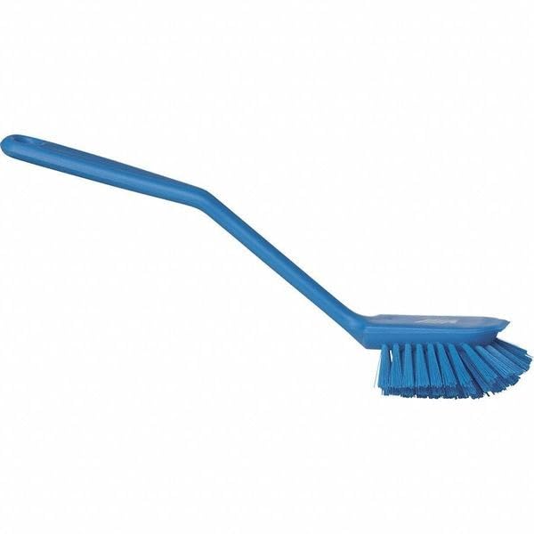 Vikan Dish Brush with Scraping Edge - Medium Size, Blue, 280mm Length 4