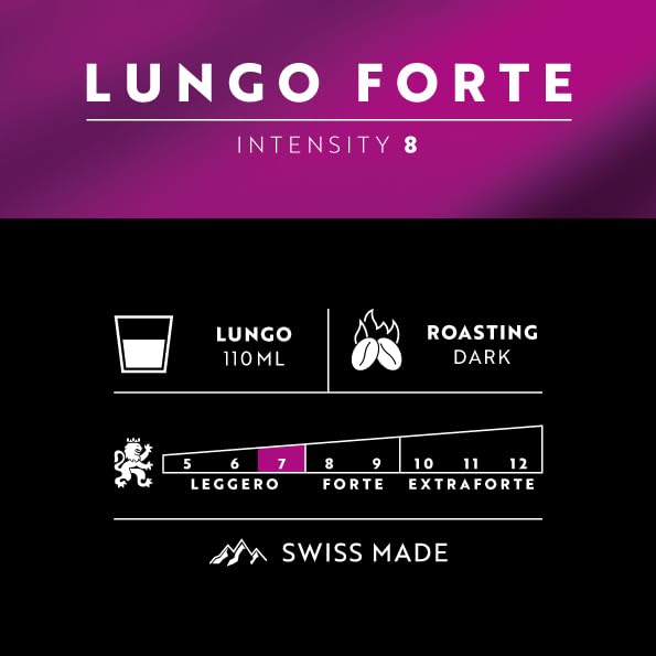 Café Royal Lungo Forte - 36 Nespresso Compatible Capsules | Intensity 8/10 | 100% Arabica