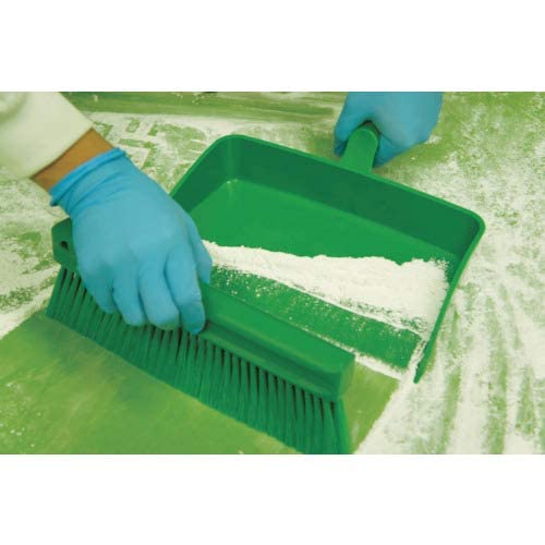 Vikan Powder Brush - Soft Bristles, 11" Length | Green | PP/PBT 6