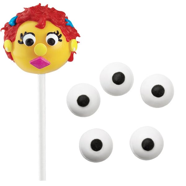 Wilton Large Candy Eyeballs - 59g Bag | White & Black | Medium Size 2