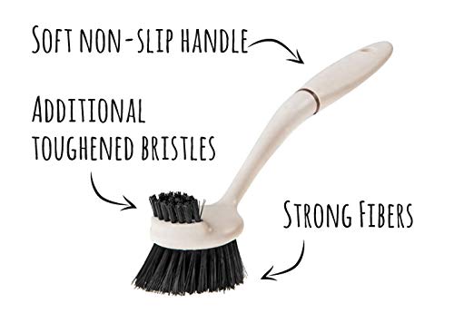 Greener Cleaner Dish Brush - Tackles Caked-On Food | Dishwasher Safe | Eco-Friendly 3