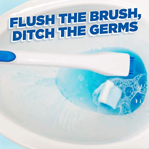 Duck Fresh Brush Toilet Cleaning System - Hygienic Flushable Cleaning Heads | 2 Count Pack 5