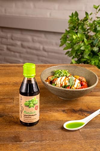 Messino Basil Balsamic Cream - 2 x 250ml Bottles | Authentic Greek Ingredients | Vegan 5