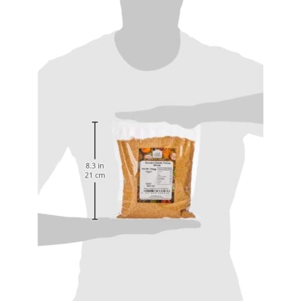 Old India Yellow Mustard Seeds - 100% Natural, Additive-Free, GMO-Free | 750g