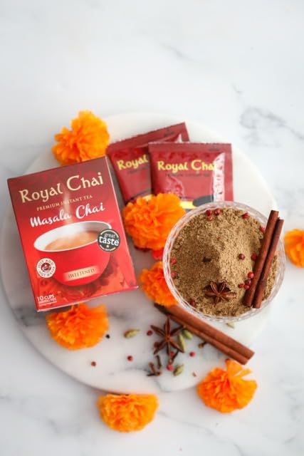 Royal Chai Masala Sweetened Instant Chai - 10 Sachets (Pack of 2) 5