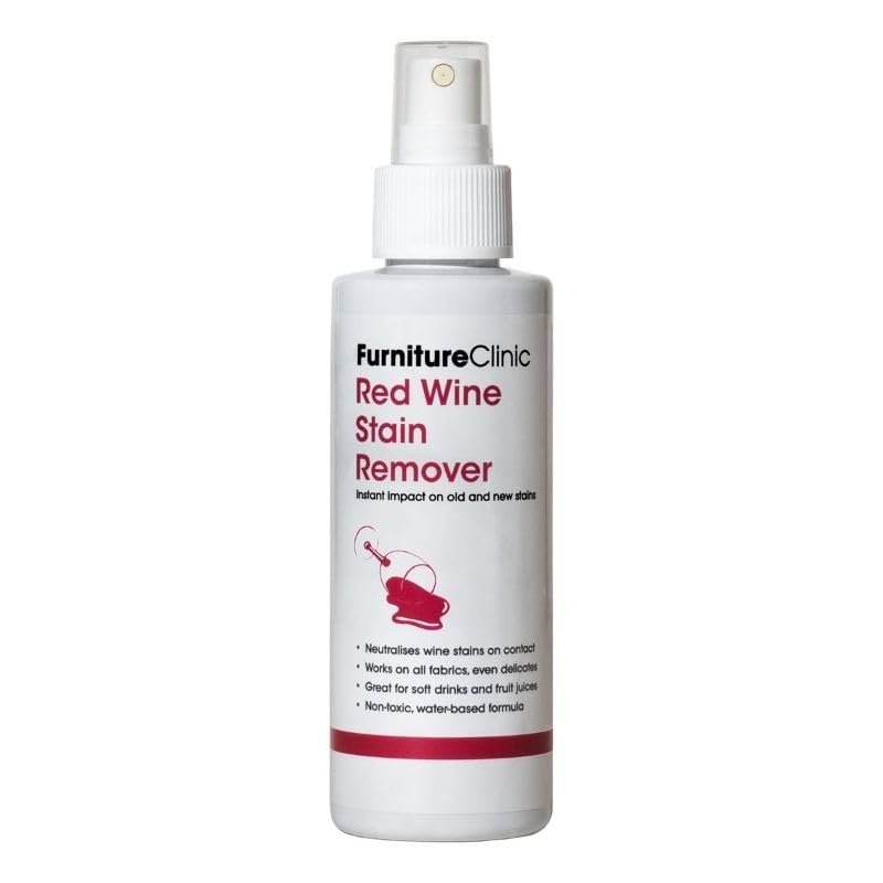Furniture Clinic Red Wine Stain Remover - Removes Red Wine, Food & Drink Stains | 125 ml