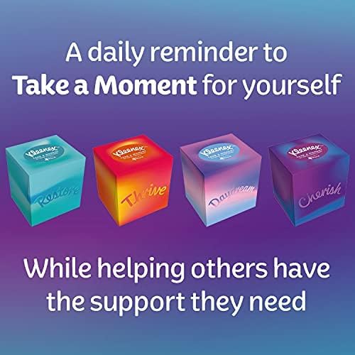 Kleenex Collection Cube Facial Tissues - Unscented, 3-Ply | 216 Sheets | 4 Boxes 4
