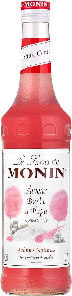 Monin Cotton Candy Syrup - Sweet Flavour for Cocktails & Mocktails | 700ml