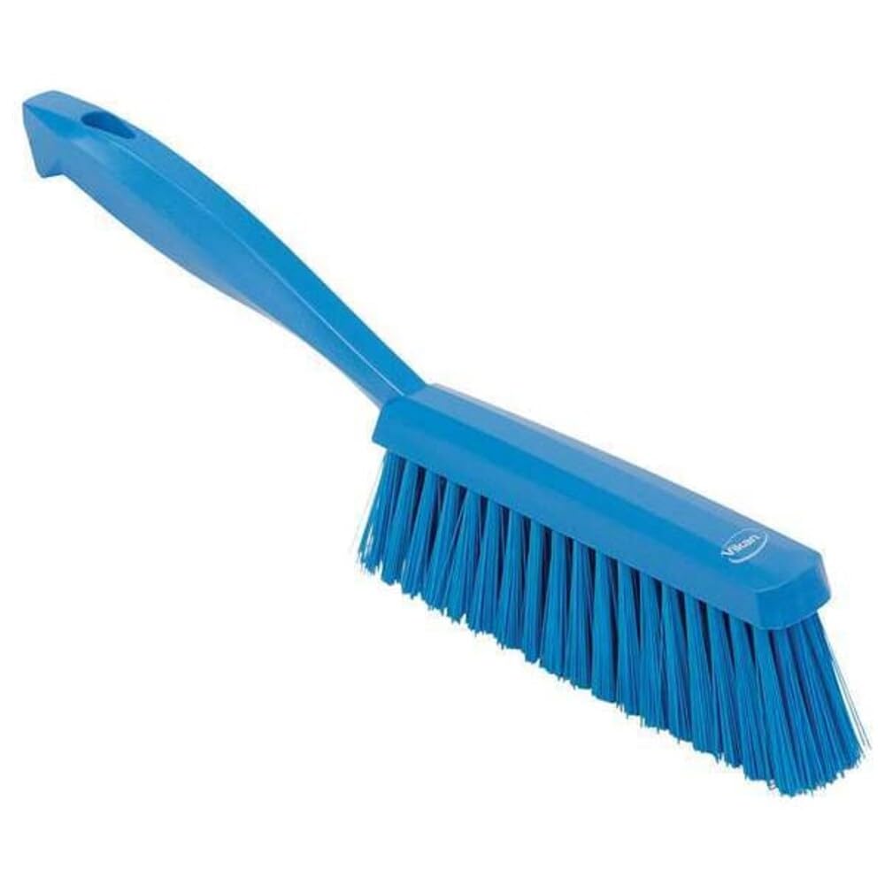 Vikan Bench Cleaning Brush - Medium Bristle, Ergonomic Handle | Polypropylene/Polyester | Blue 1