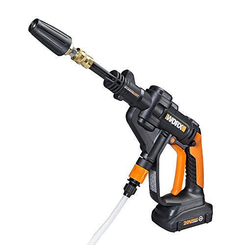 WORX WA4037 Hydroshot Turbo Water Nozzle Accessory - 360° Rotating Water | Plastic | Black 3