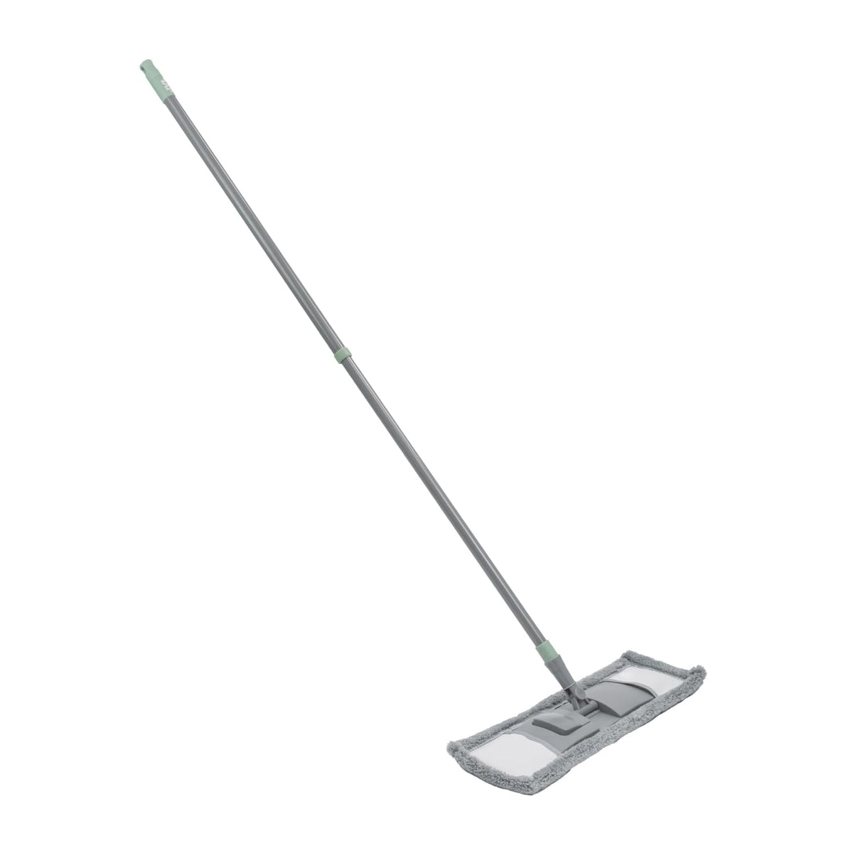 JVL Extended Microfibre Flat Mop - Machine Washable Head | Telescopic Handle | Grey 2
