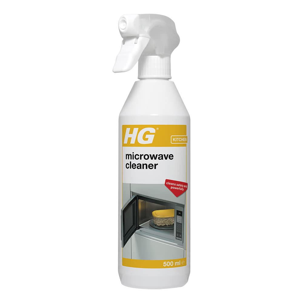 HG Microwave Cleaner - Powerful Grease & Food Deposit Remover | 500ml Spray | Linen Scent