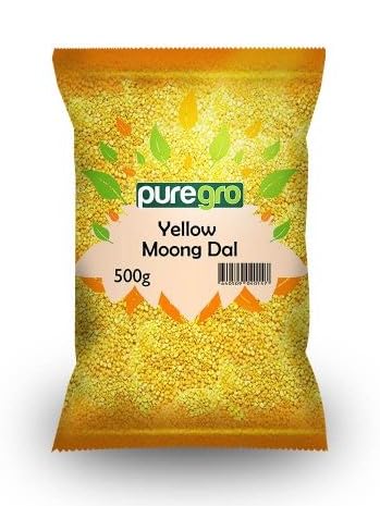 Puregro Yellow Moong Dal - Split & Hulled Lentils | 500g | Rich in Potassium & Iron 1