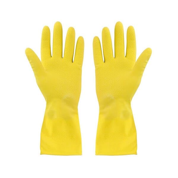Elliott Household Cleaning Gloves - Extra Long Cuff, Rubber, Yellow, Size S