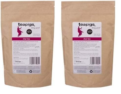 teapigs Masala Chai Loose Tea - Authentic Whole Spices, Warming & Spicy Flavor | 500g (2 x 250g Packs)
