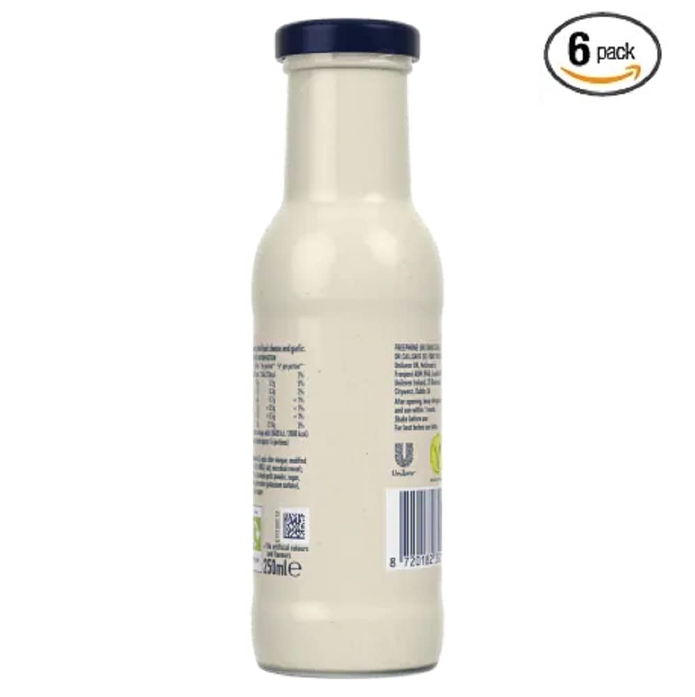 Hellmann's Caesar Salad Dressing - Creamy & Tangy | Made with Real Italian Cheese & Garlic | 250 ml (Pack of 3) 4