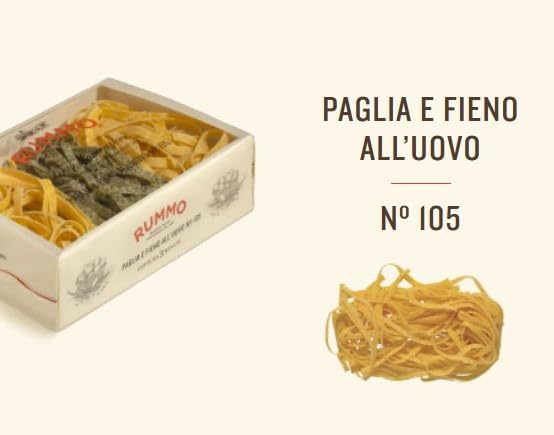 Rummo Paglia e Fieno Egg & Spinach Pasta - Artisan Italian Long Pasta, 250g 4