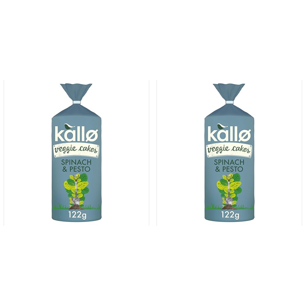 Kallo Spinach & Pesto Lentil & Pea Veggie Cakes - High Protein, High Fibre, Gluten-Free | 244g