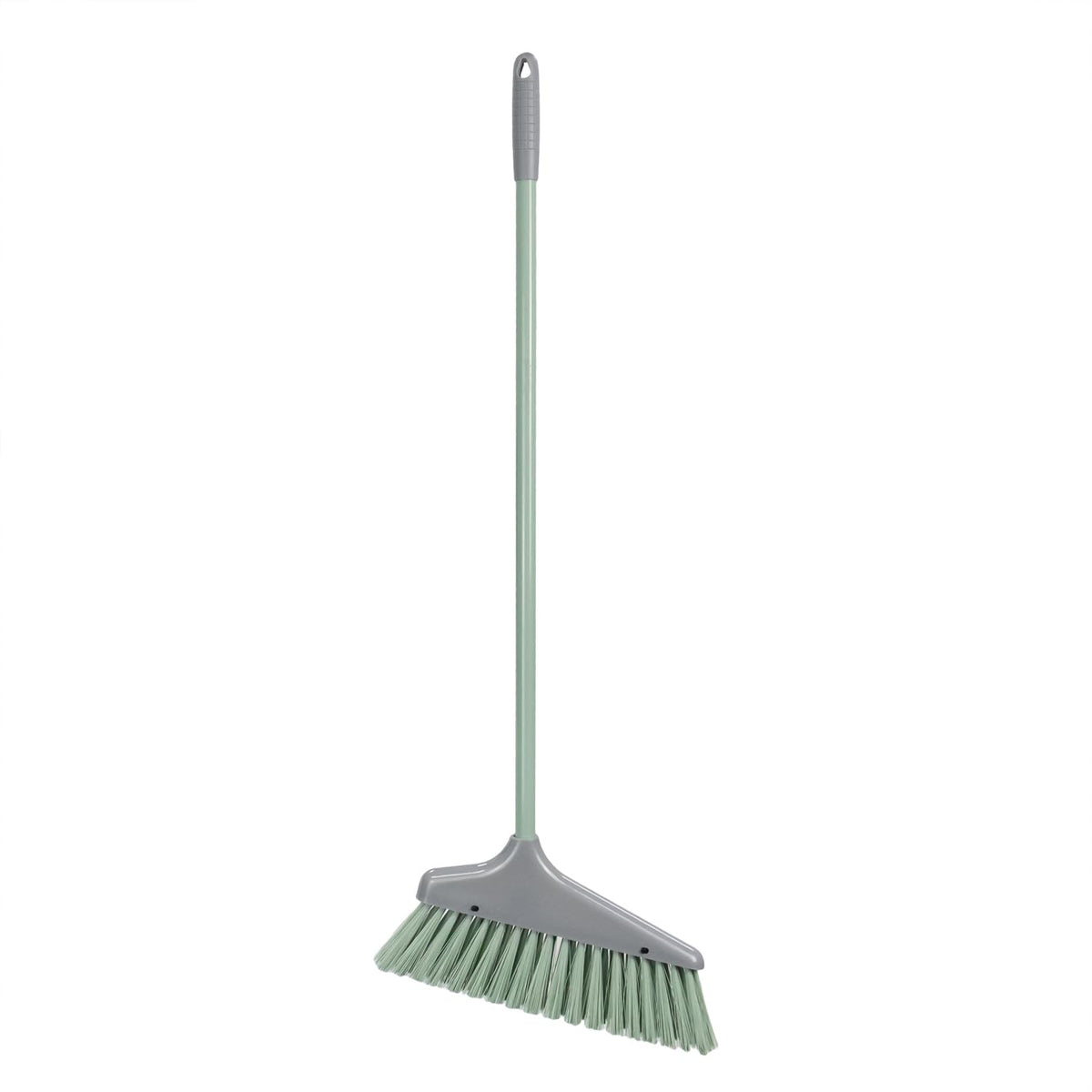 JVL Long Handle Dustpan and Brush Set - Upright Stand-Up Cleaning | Grey | H:84cm 4