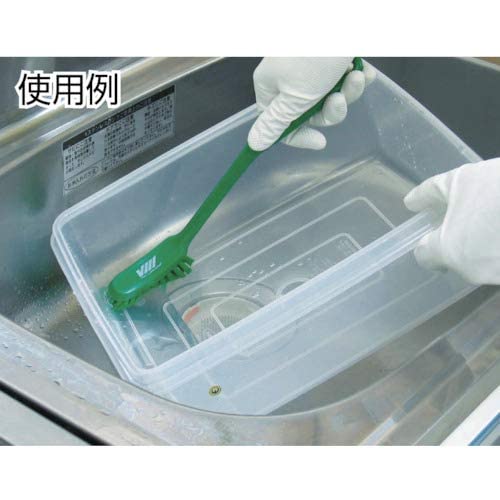 Vikan 42875 Coarse/Fine Sweep Dish Brush - Durable Plastic, White 6