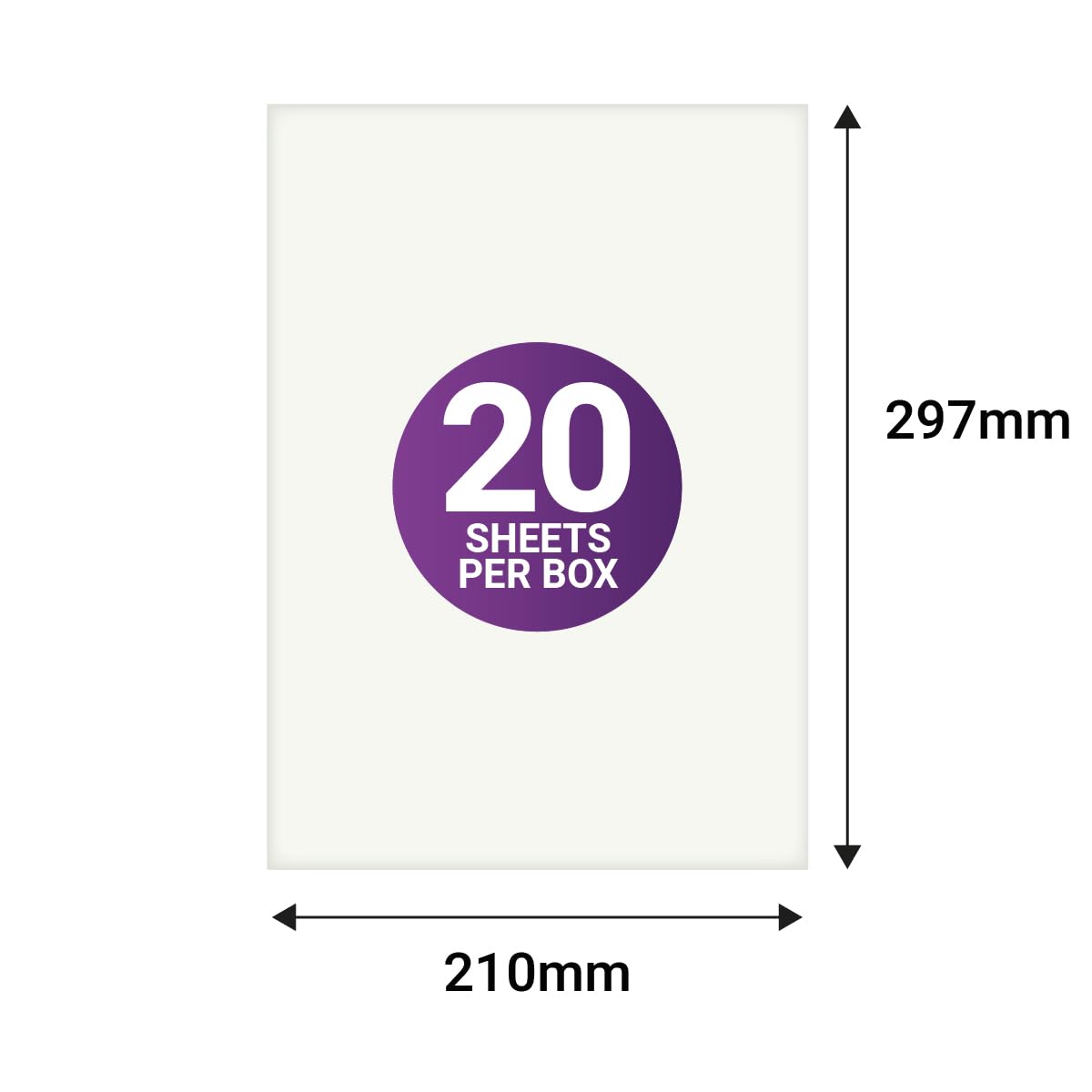 Culpitt Edible Icing Sheets - 20 Pack White A4 Printable Sugar Sheets 2