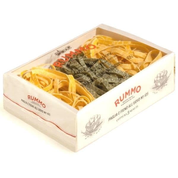 Rummo Paglia e Fieno Egg & Spinach Pasta - Artisan Italian Long Pasta, 250g
