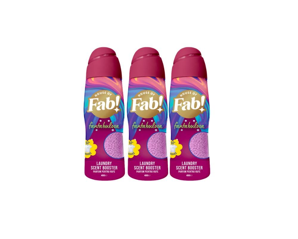 Fabulosa Fantabulosa In-Wash Fragrance Boost Beads - Long Lasting Freshness | 400g Pack of 3 | Fantabulosa Scent
