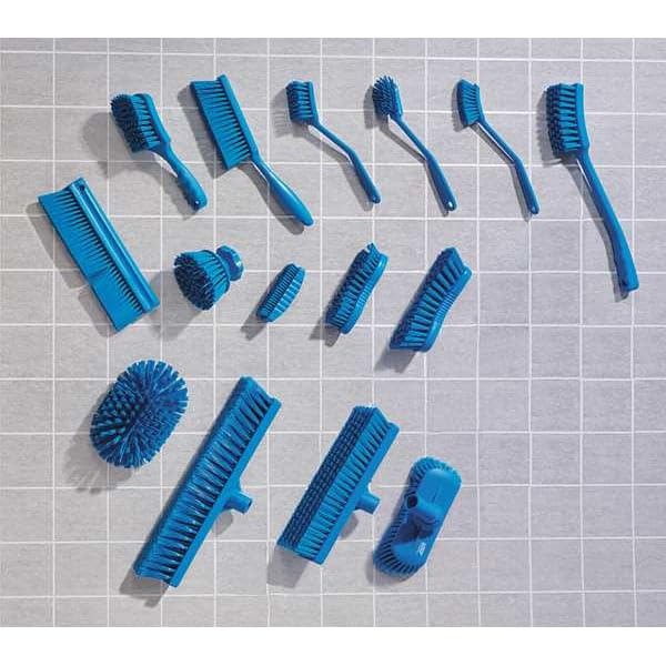 Vikan Dish Brush with Scraping Edge - Medium Size, Blue, 280mm Length 6