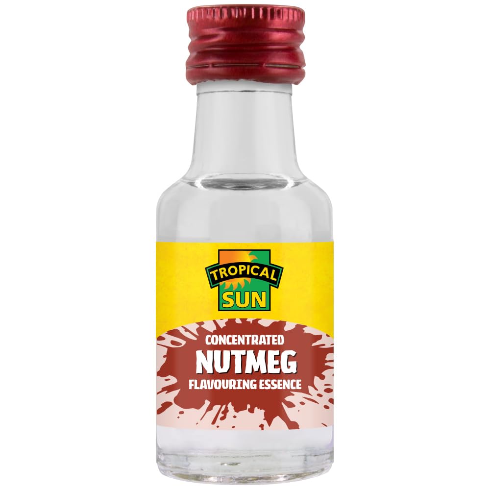 Tropical Sun Nutmeg Essence - Pack of 12 | 28ml Bottles | Halal Certified 1