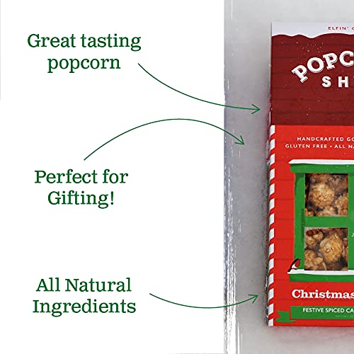 Popcorn Shed Christmas Pudding Flavoured Popcorn - 3 x 80g Packs 5