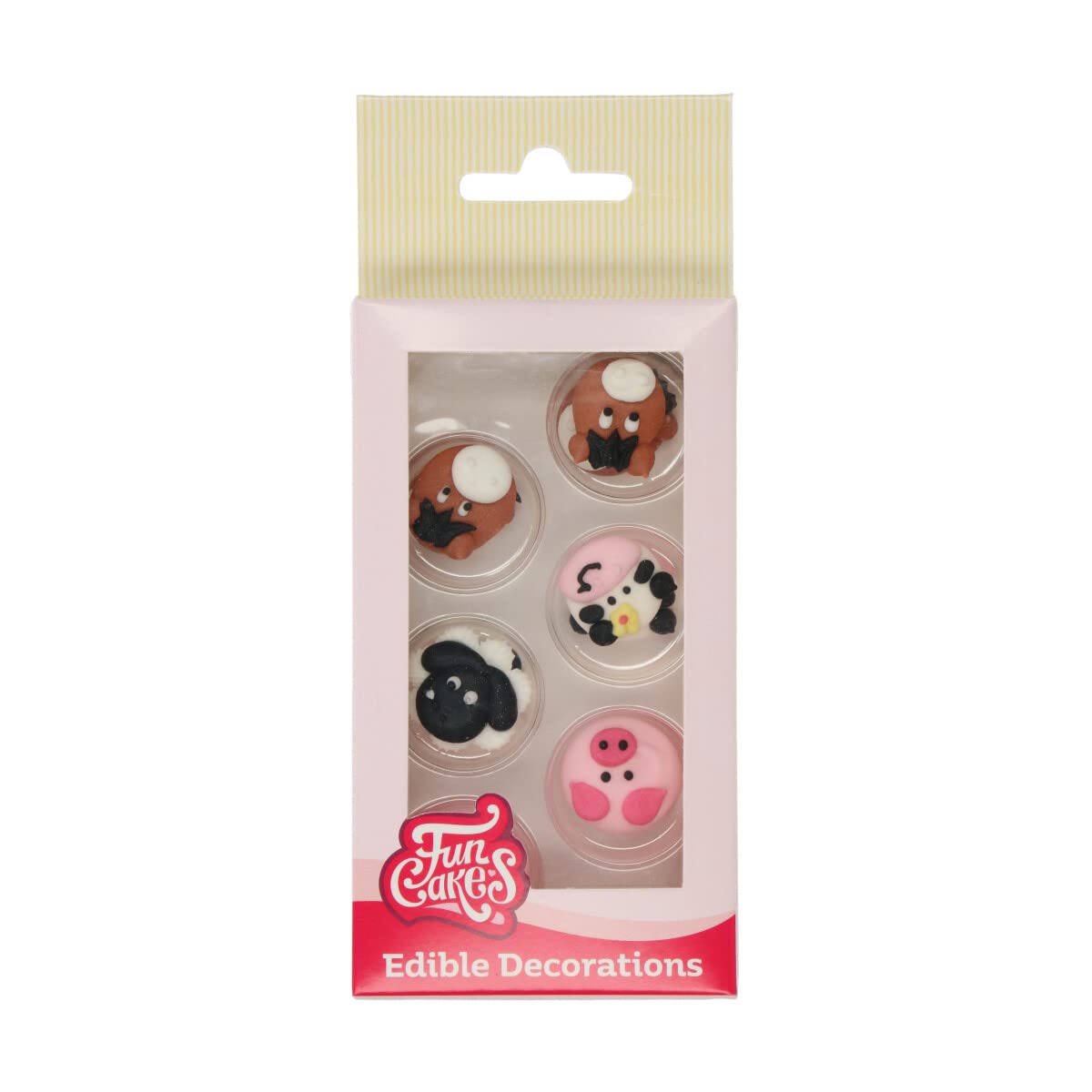 FunCakes Sugar Decorations Farm Animals - Set of 12 Edible Cake Toppers | Gluten-Free 1