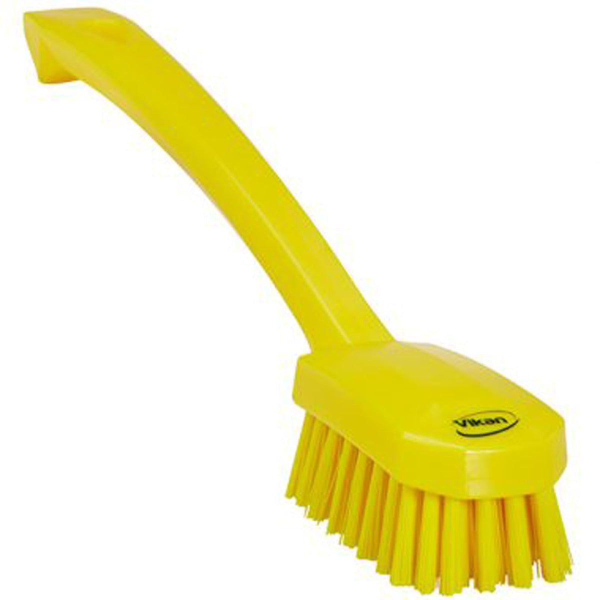 Vikan Utility Brush - Ergonomic Handle | Medium Bristles | Yellow 1