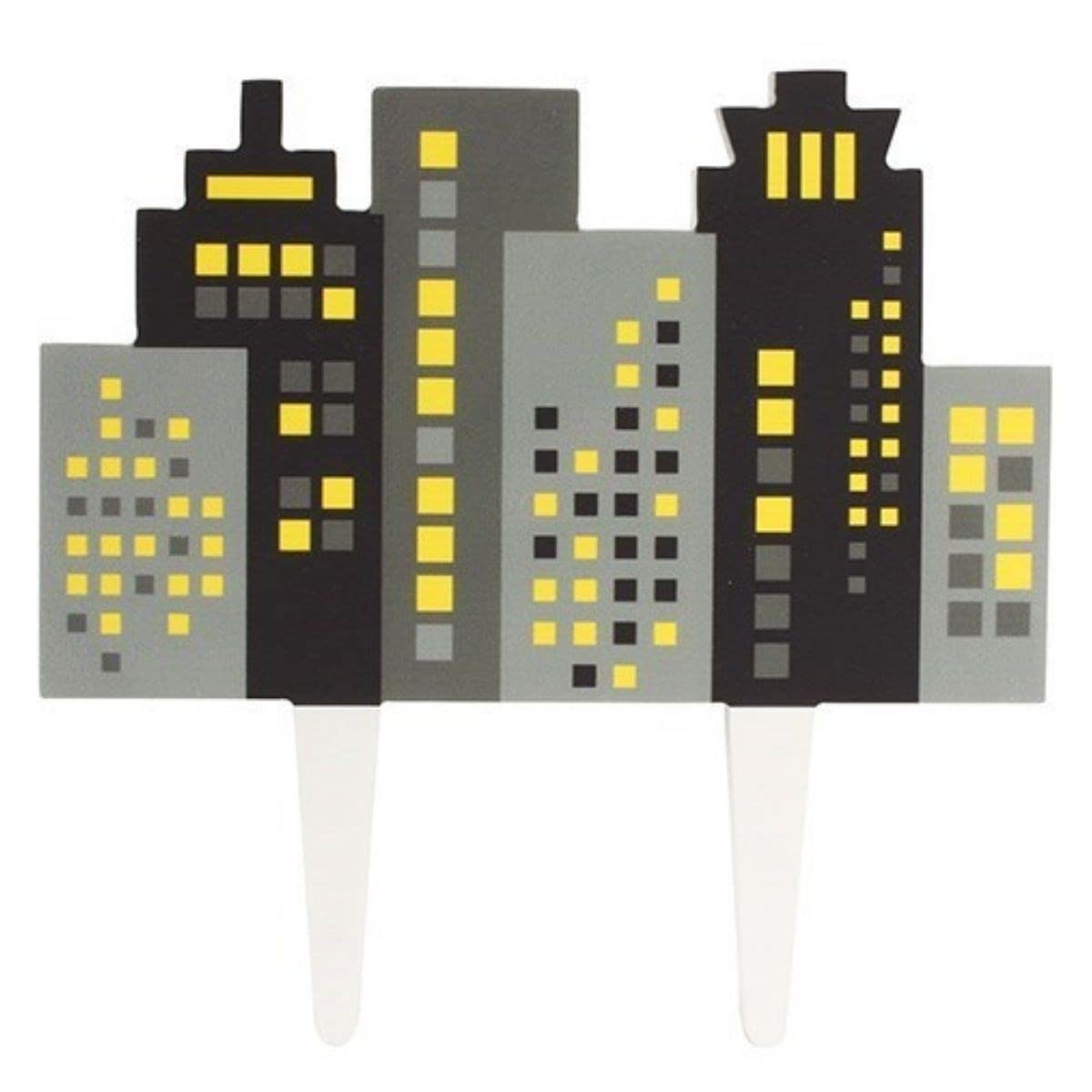 Culpitt Gumpaste Skyline Pic Cake Topper - 130mm, Gum Paste, Multicolour