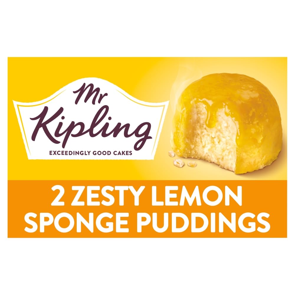Mr Kipling Sticky Lemon Sponge Pudding Desserts - Pack of 4, 190g 2