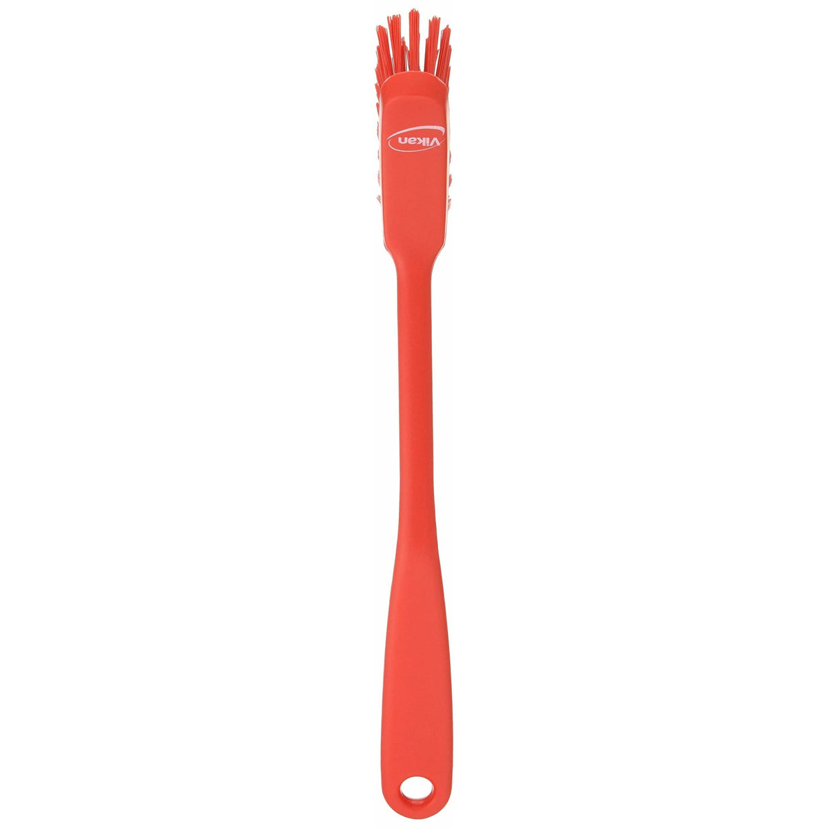 Vikan 42874 Fine Sweep Dish Brush - Red | Polypropylene, Polyester Bristle, 11 inch