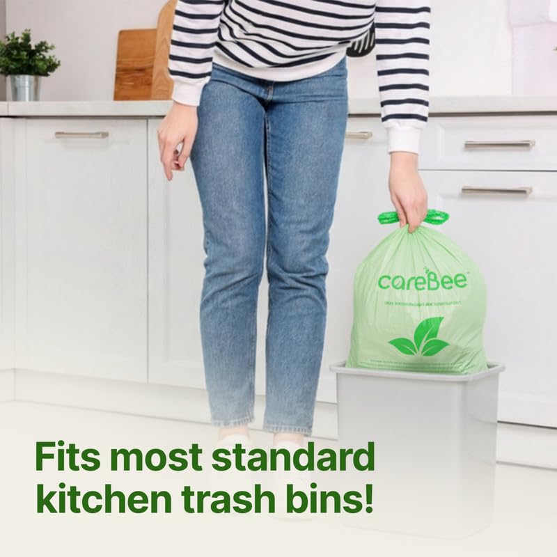CareBee Drawstring Bin Bags - Heavy Duty, Odour Control | 30-40L, Pack of 20 6