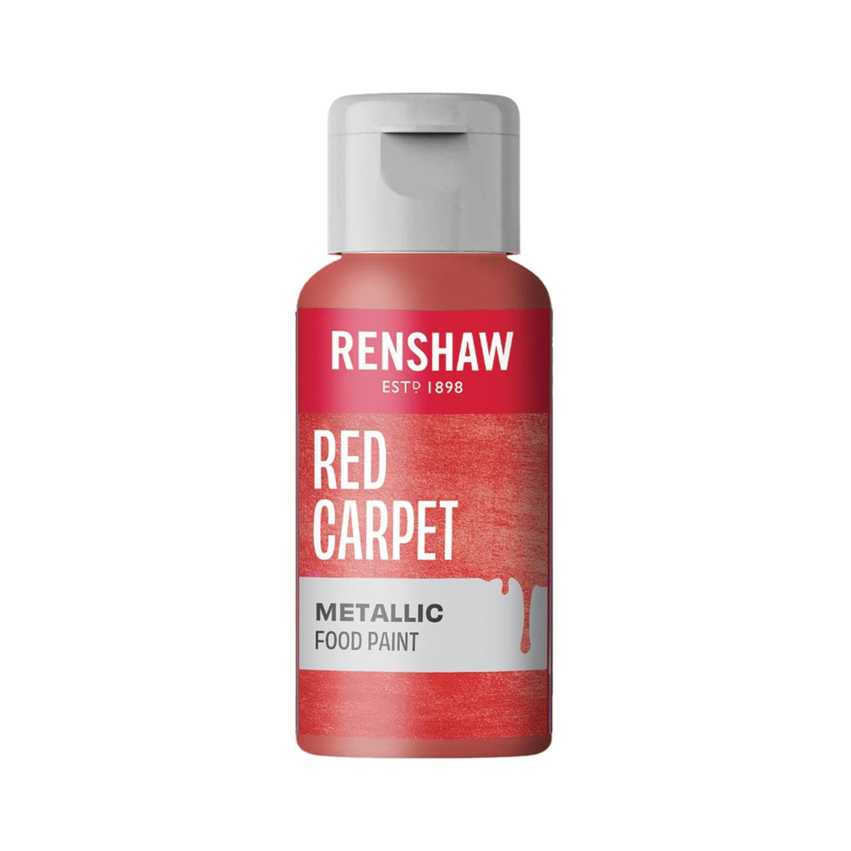 Renshaw Edible Metallic Food Paint, Red Carpet, 20g
