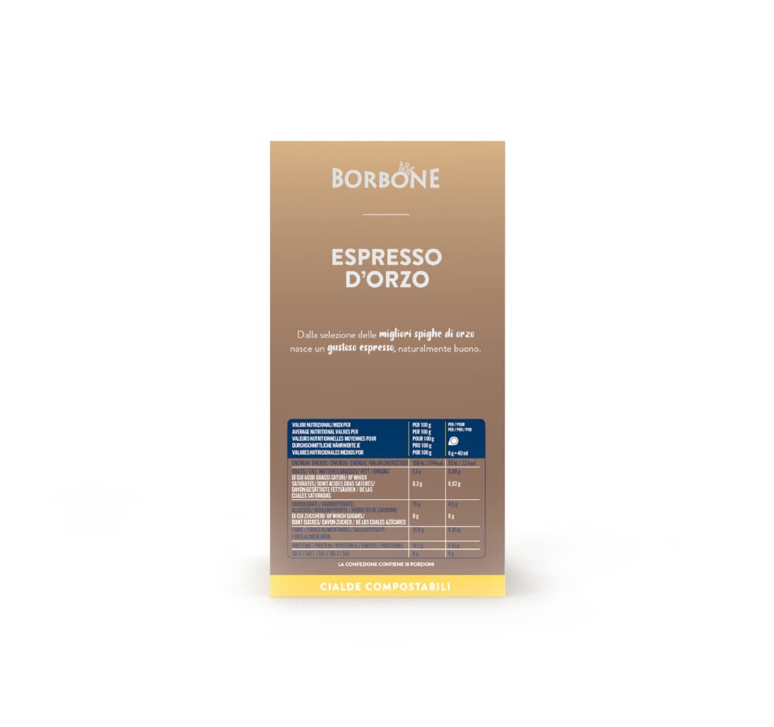 Caffè Borbone Barley Espresso - 72 Paper Pods, Caffeine-Free, Plant-Based 6