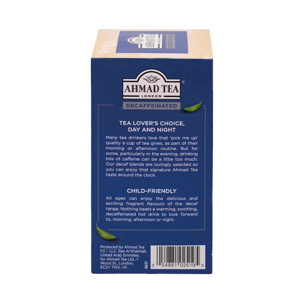 Ahmad Tea Decaffeinated Black Tea - 20 Teabag Sachets (Pack of 5) 4