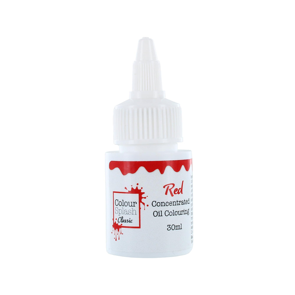 Colour Splash Oil Based Food Colouring - Red | 30ml Bottle 8