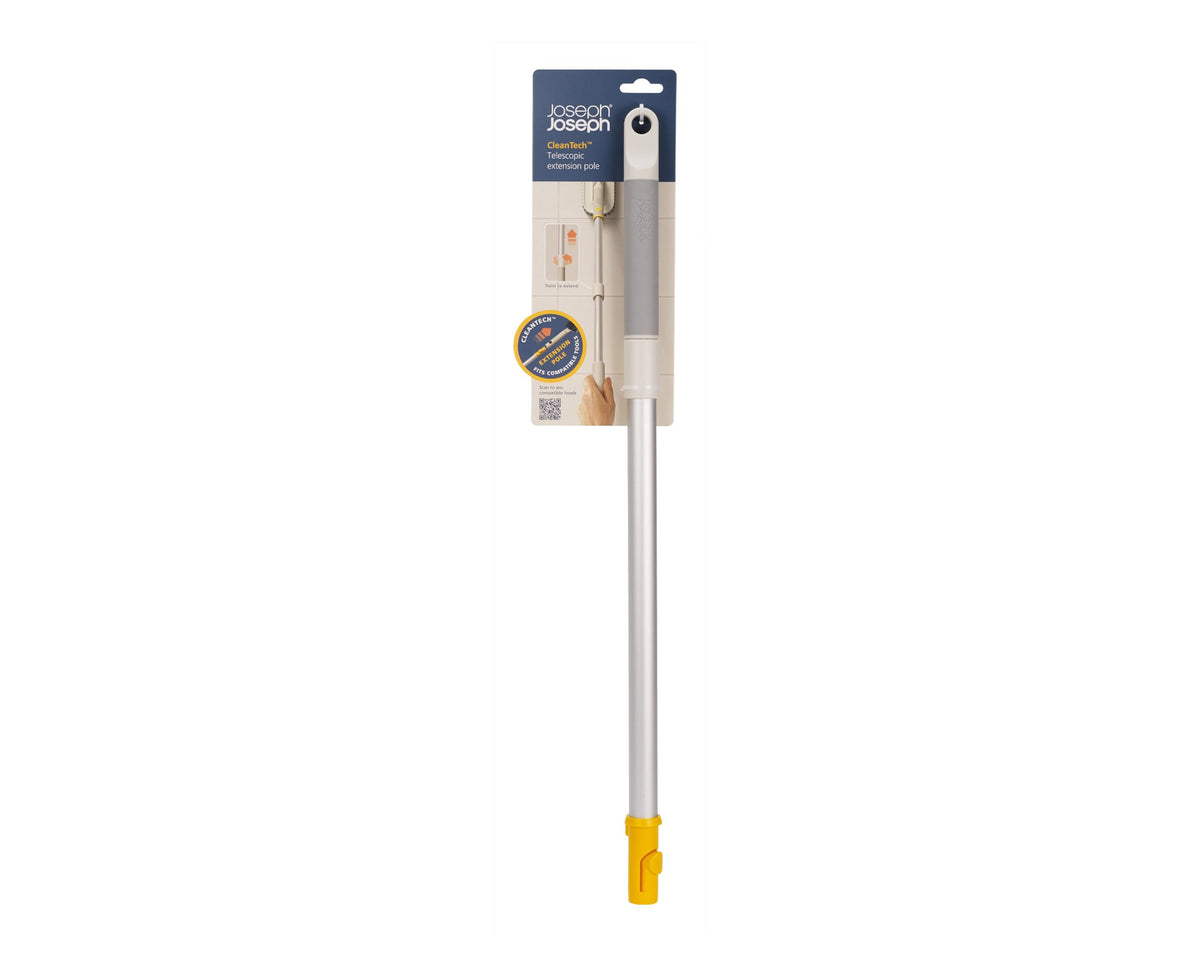 Joseph Joseph CleanTech Telescopic Extension Pole - Extends 61-86 cm | Aluminium Shaft | Clip-In Design 8