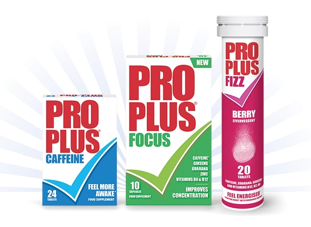PRO PLUS Focus Capsules - Caffeine, Ginseng, Guarana, Vitamins B6 & B12 | Energy Management | 10 Count 3