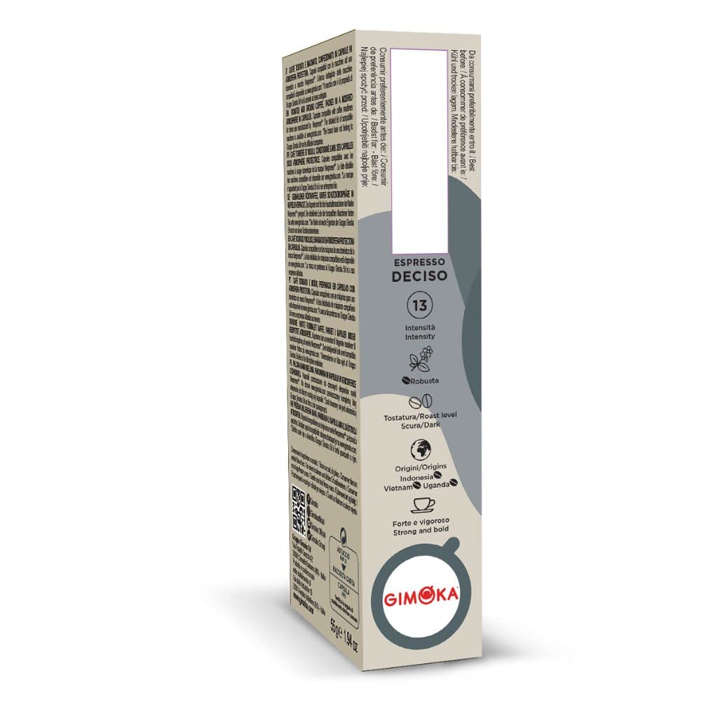 Gimoka Deciso Nespresso Compatible Coffee Capsules - 100 Pods | Ground Coffee | Italy 4