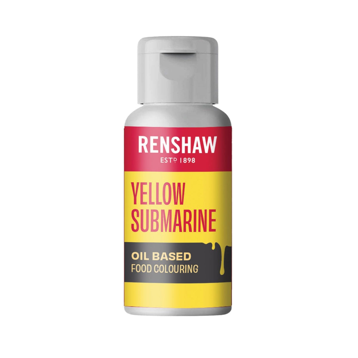 Renshaw Oil Based Food Colouring - Yellow Submarine, 20g Gel